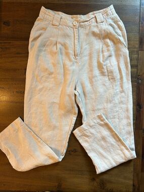 American Apparel Light Beige Linen Chinos